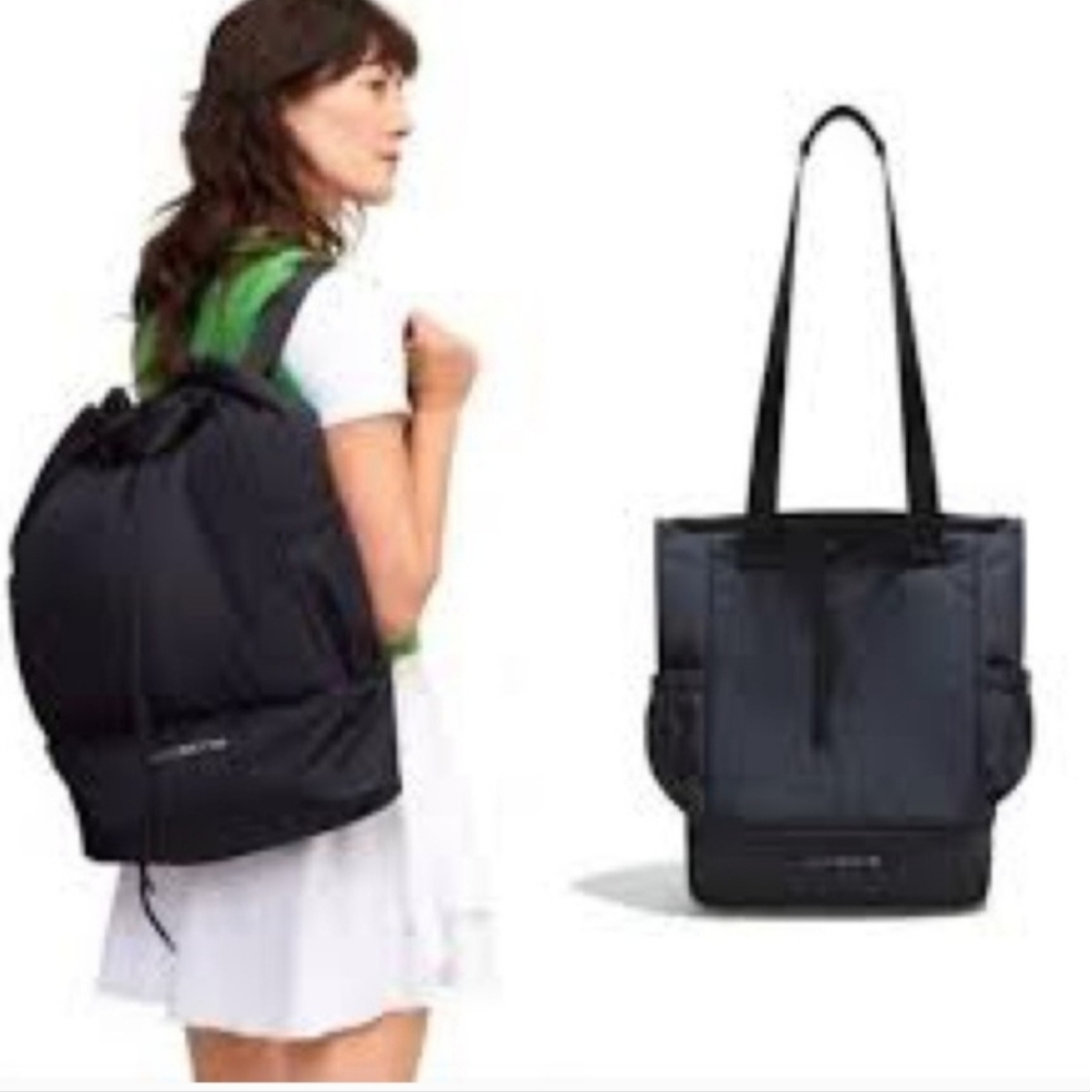 Beyond Yoga Convertible Gym Travel Tote Backpack Black NEW